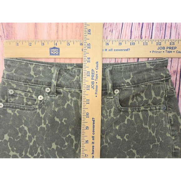 American Eagle Womens Next Level Stretch Denim Mini Skirt 00  Camo - Picture 6 of 7